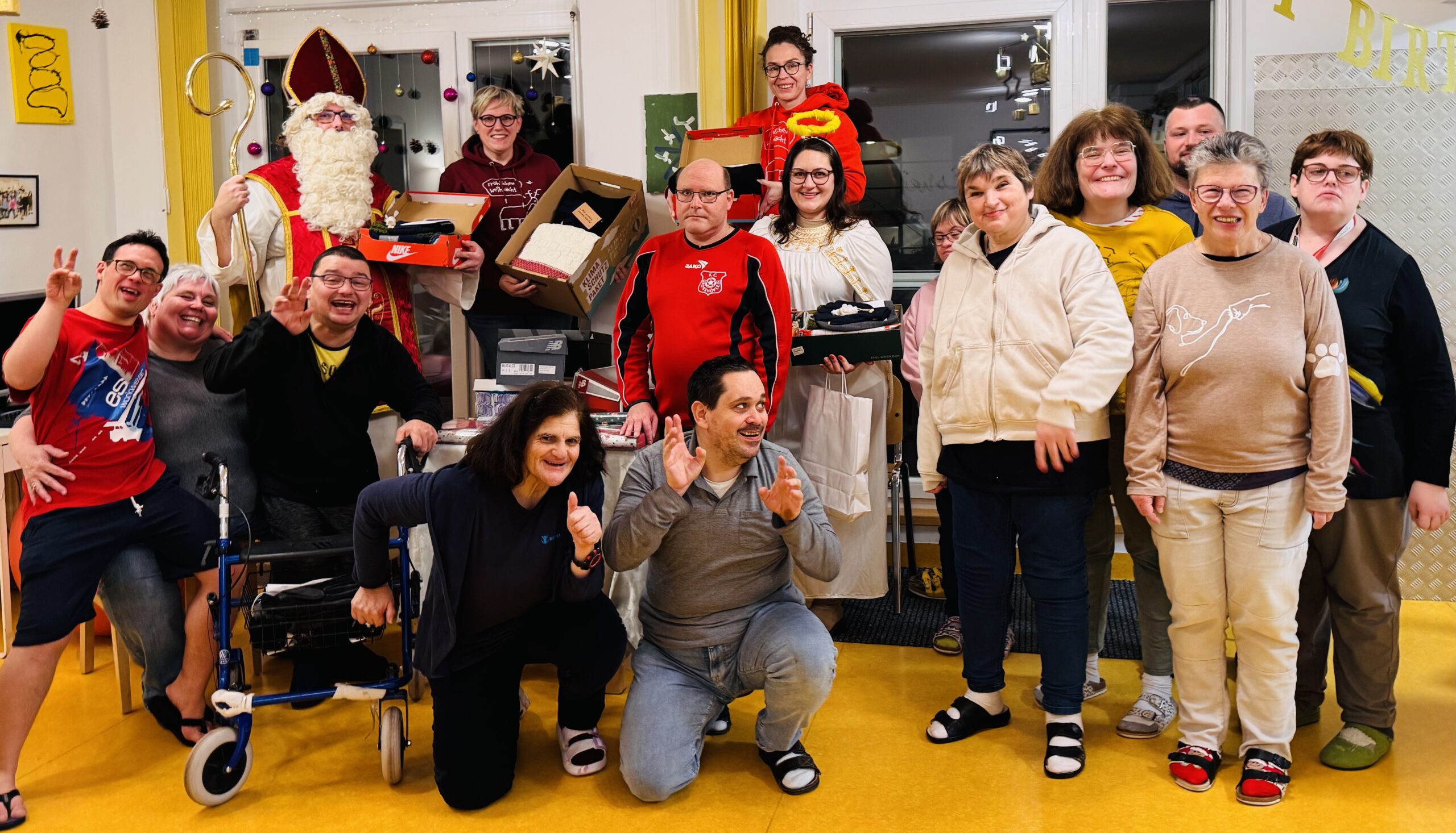 Nikolaus bei den Klient:innen der BWG Eisenstadt